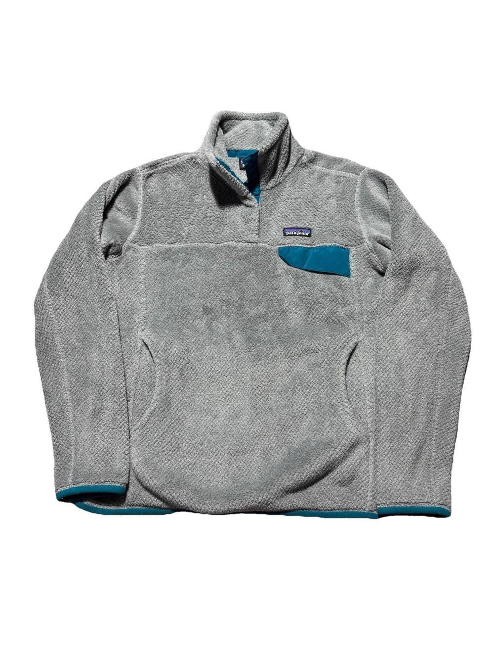 Patagonia Women's Gray Re-Tool Snap-T Fleece Pullover Polartec Size Medium